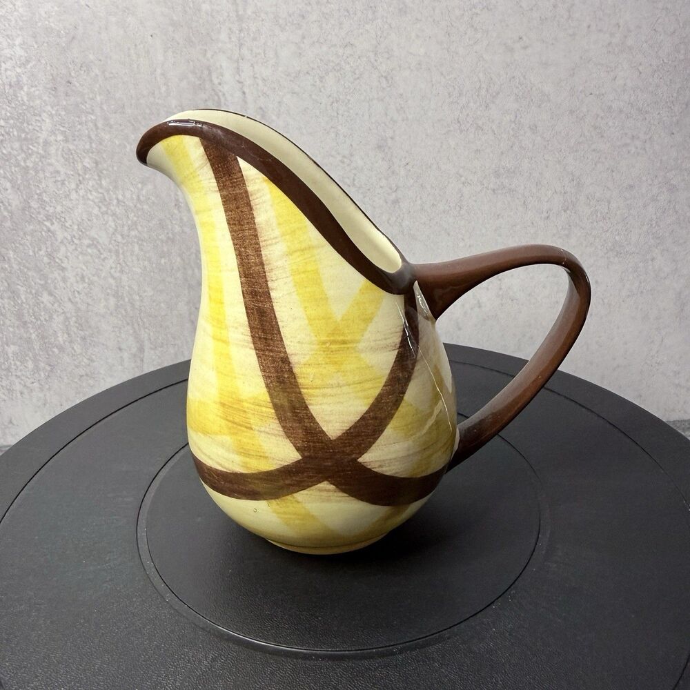 Vernonware Organdie 5 Inch Pitcher Metlox California Pottery Damage